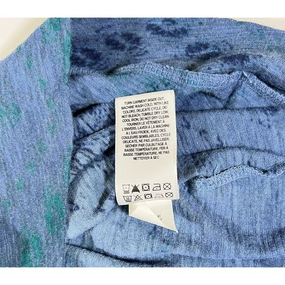 Lucky Brand - Live in Love - Women's Sz S - Blue, Green & Yellow Chevron Design - Picture 6 of 11